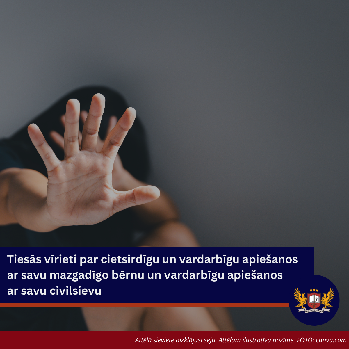 Tiesās vīrieti par cietsirdīgu un vardarbīgu apiešanos ar savu mazgadīgo bērnu un vardarbīgu apiešanos ar savu civilsievu