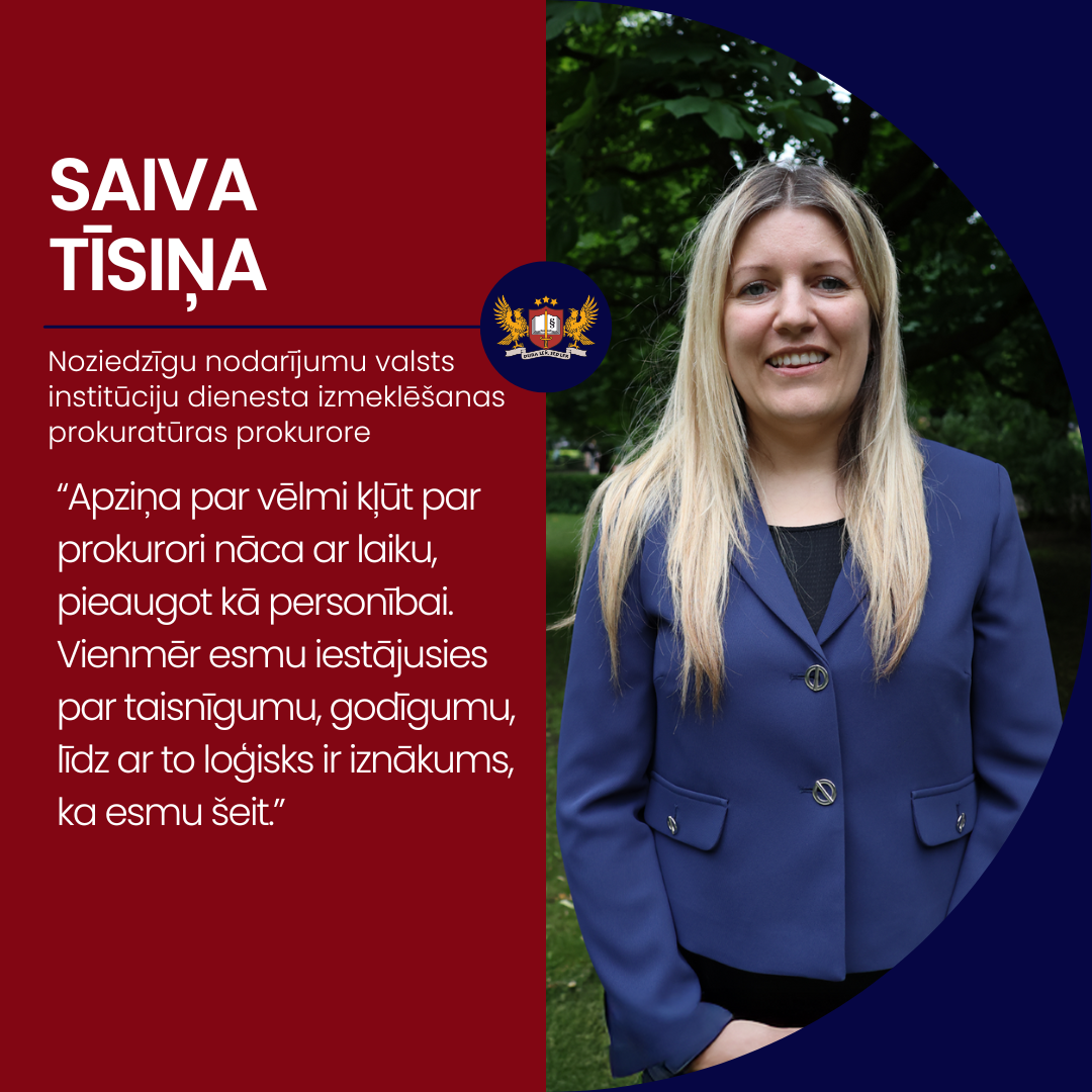 Prokurora portrets: Saiva Tīsiņa, Noziedzīgu nodarījumu valsts institūciju dienesta izmeklēšanas prokuratūra
