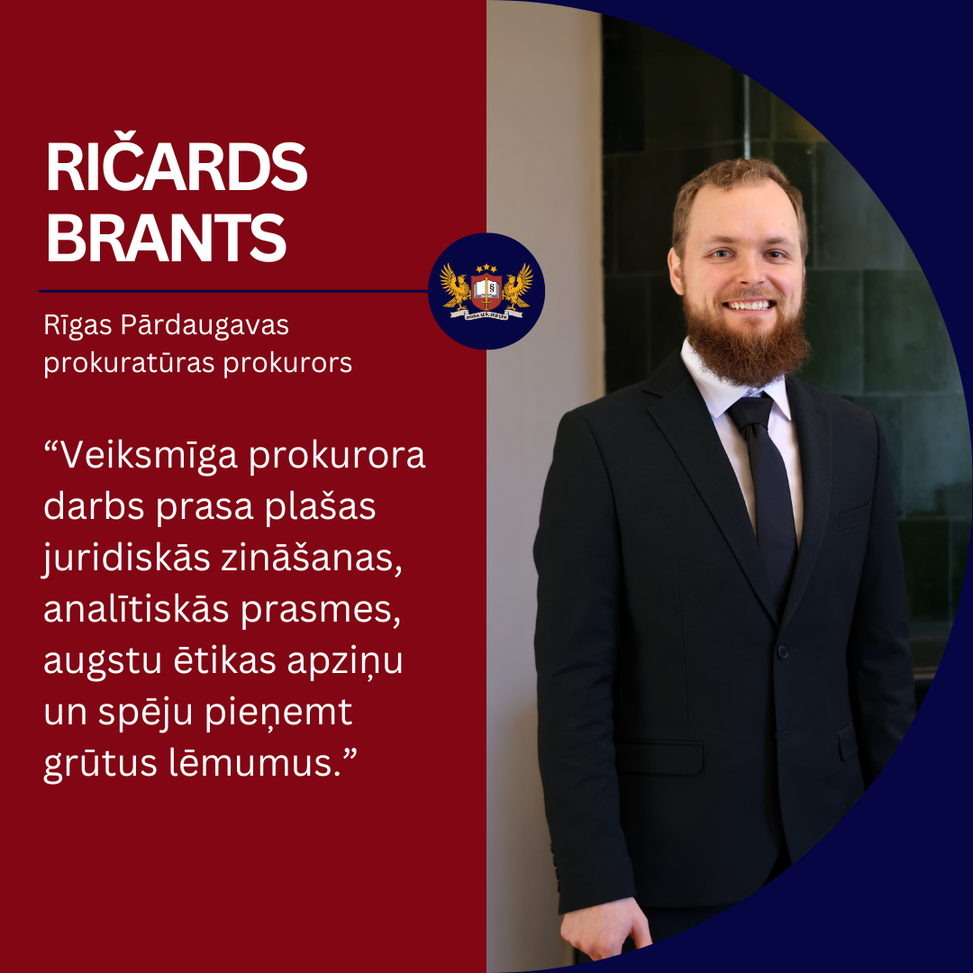 Prokurora portrets - Ričards Brants, Rīgas Pārdaugavas prokuratūras prokurors
