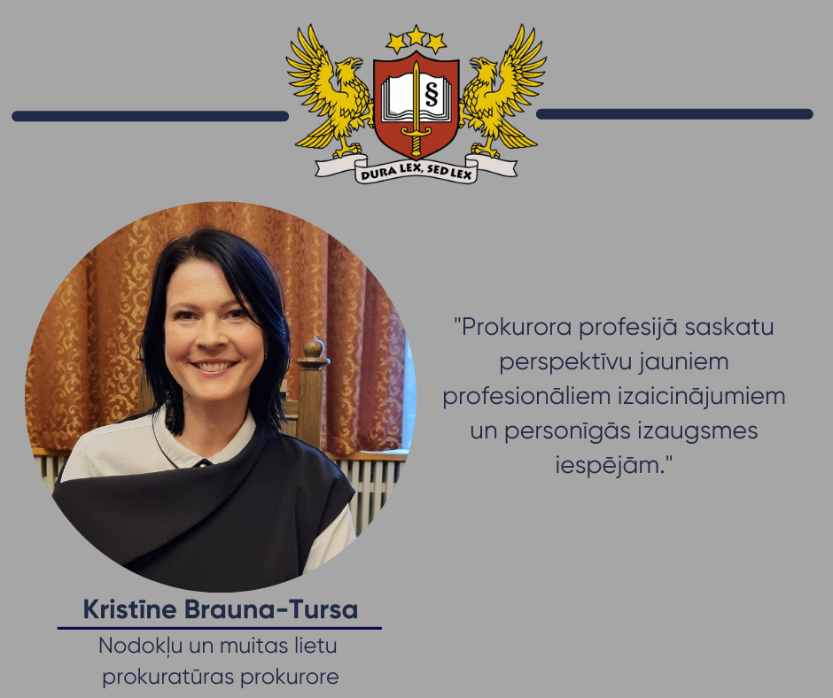 Prokurora portrets – Nodokļu un muitas lietu prokuratūras prokurore Kristīne Brauna-Tursa