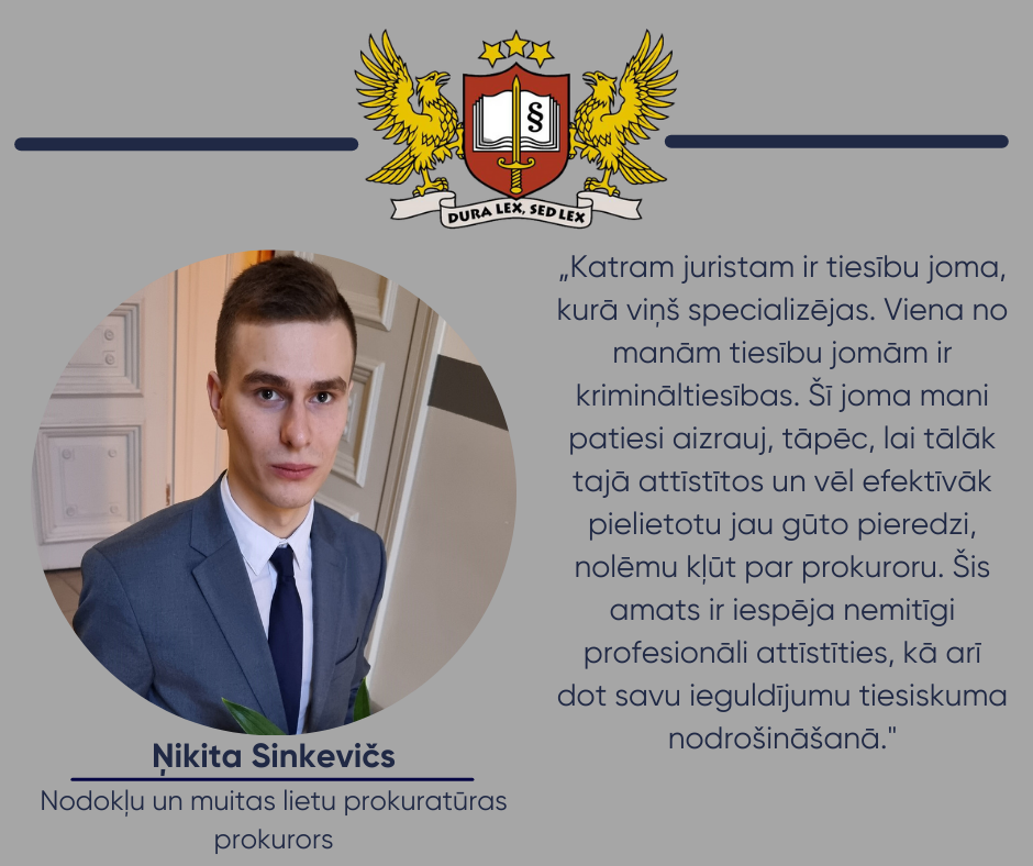 Attēls: Prokurora portrets – Ņikita Sinkevičs, Nodokļu un muitas lietu prokuratūras prokurors