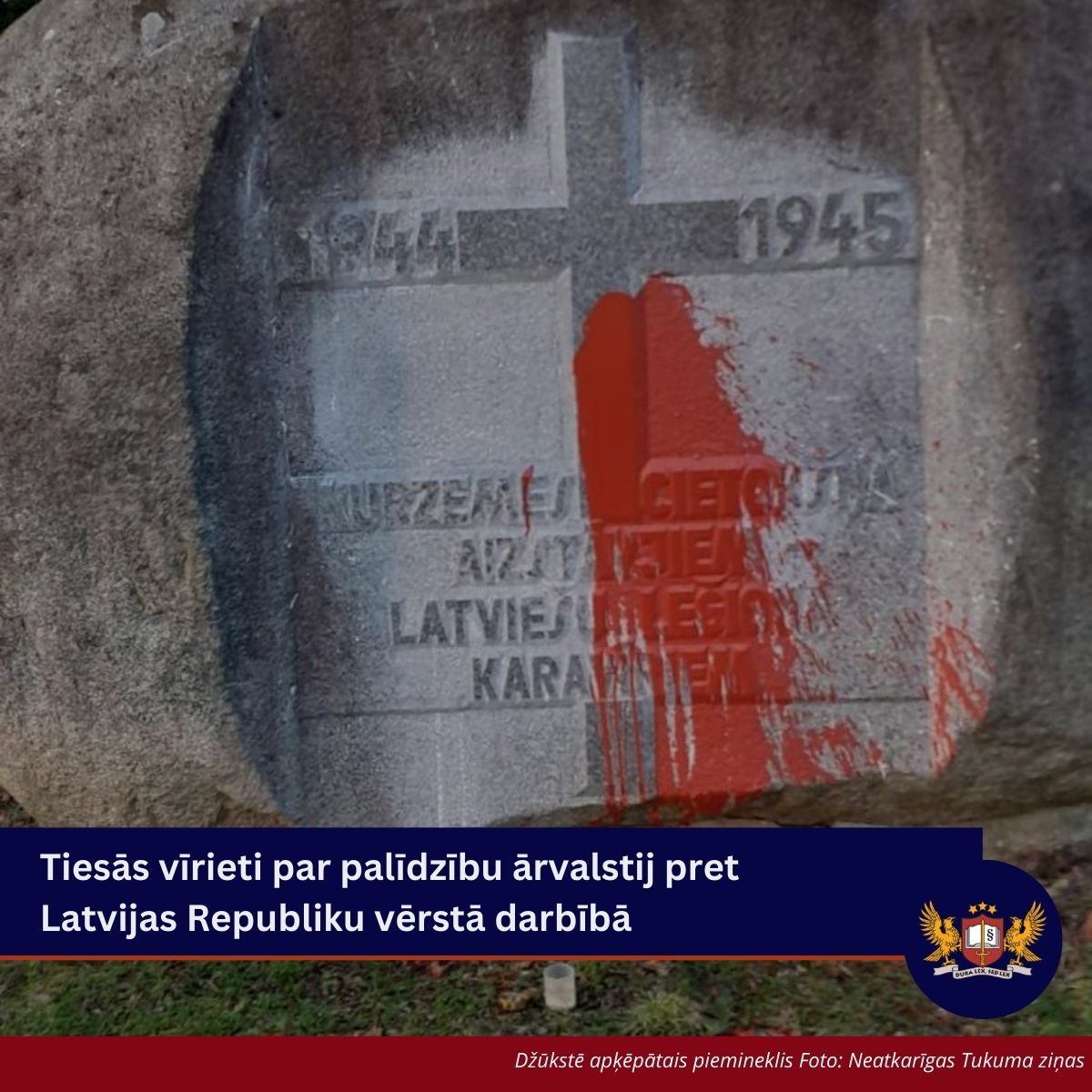Tiesās vīrieti par palīdzību ārvalstij pret Latvijas Republiku vērstā darbībā