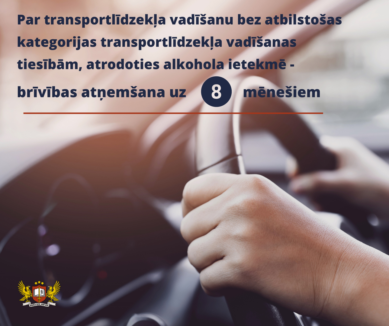 Prokuratūra vienošanās procesa kārtībā tiesai nodevusi krimināllietu par braukšanu reibumā bez atbilstošas kategorijas transportlīdzekļa vadīšanas tiesībām