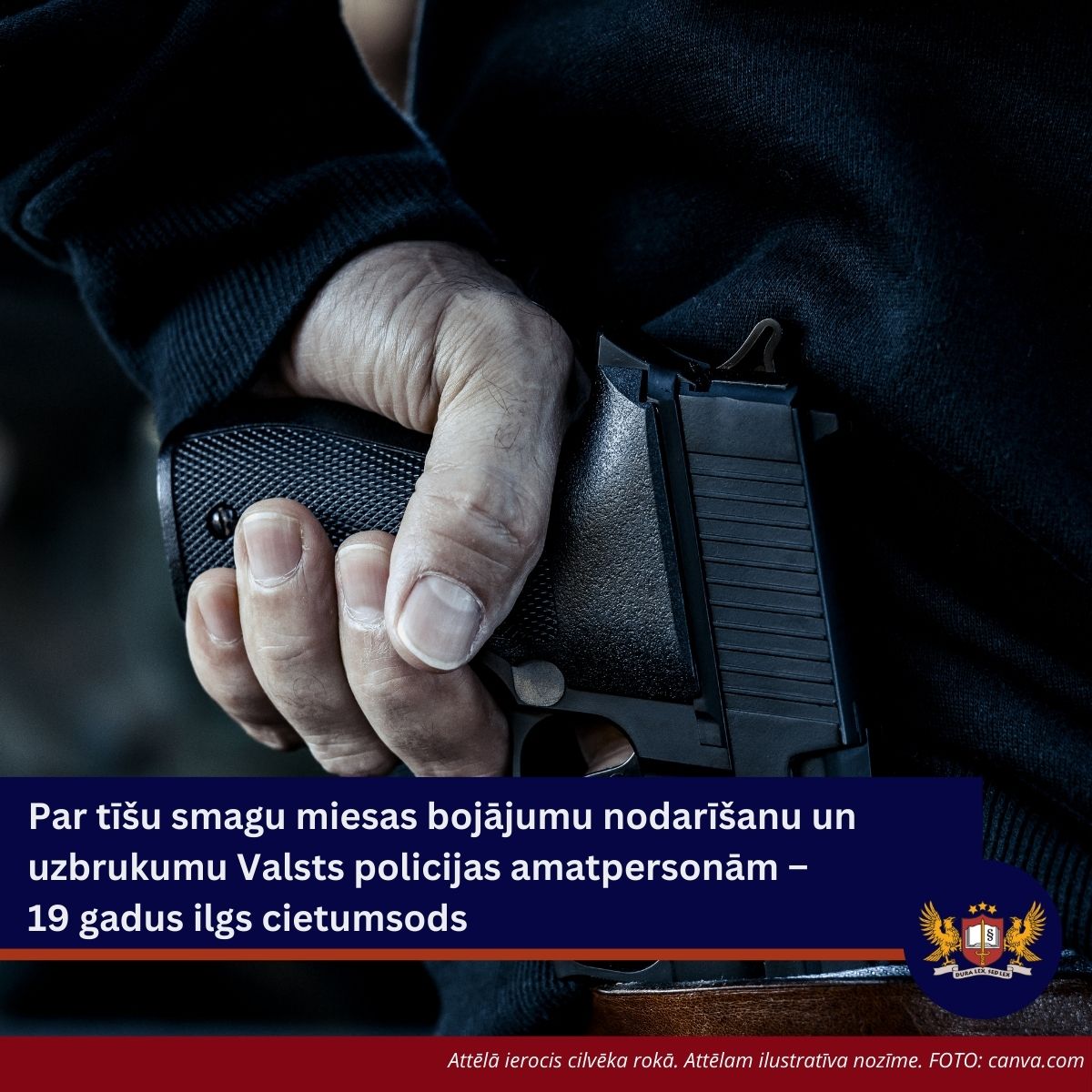 Par tīšu smagu miesas bojājumu nodarīšanu un uzbrukumu Valsts policijas amatpersonām – 19 gadus ilgs cietumsods