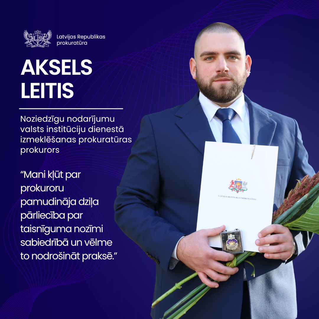 Prokurora portrets: Aksels Leitis, Noziedzīgu nodarījumu valsts institūciju dienestā izmeklēšanas prokuratūras prokurors