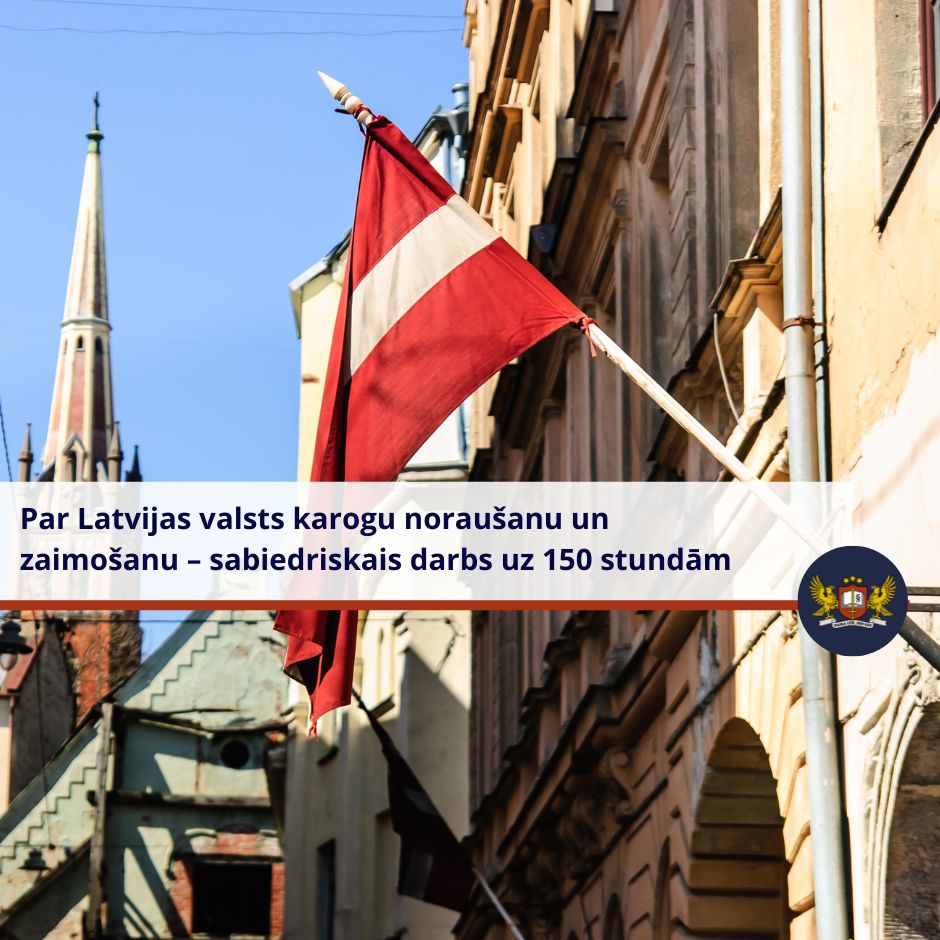 Attēls: Par Latvijas valsts karogu noraušanu un zaimošanu – sabiedriskais darbs uz 150 stundām