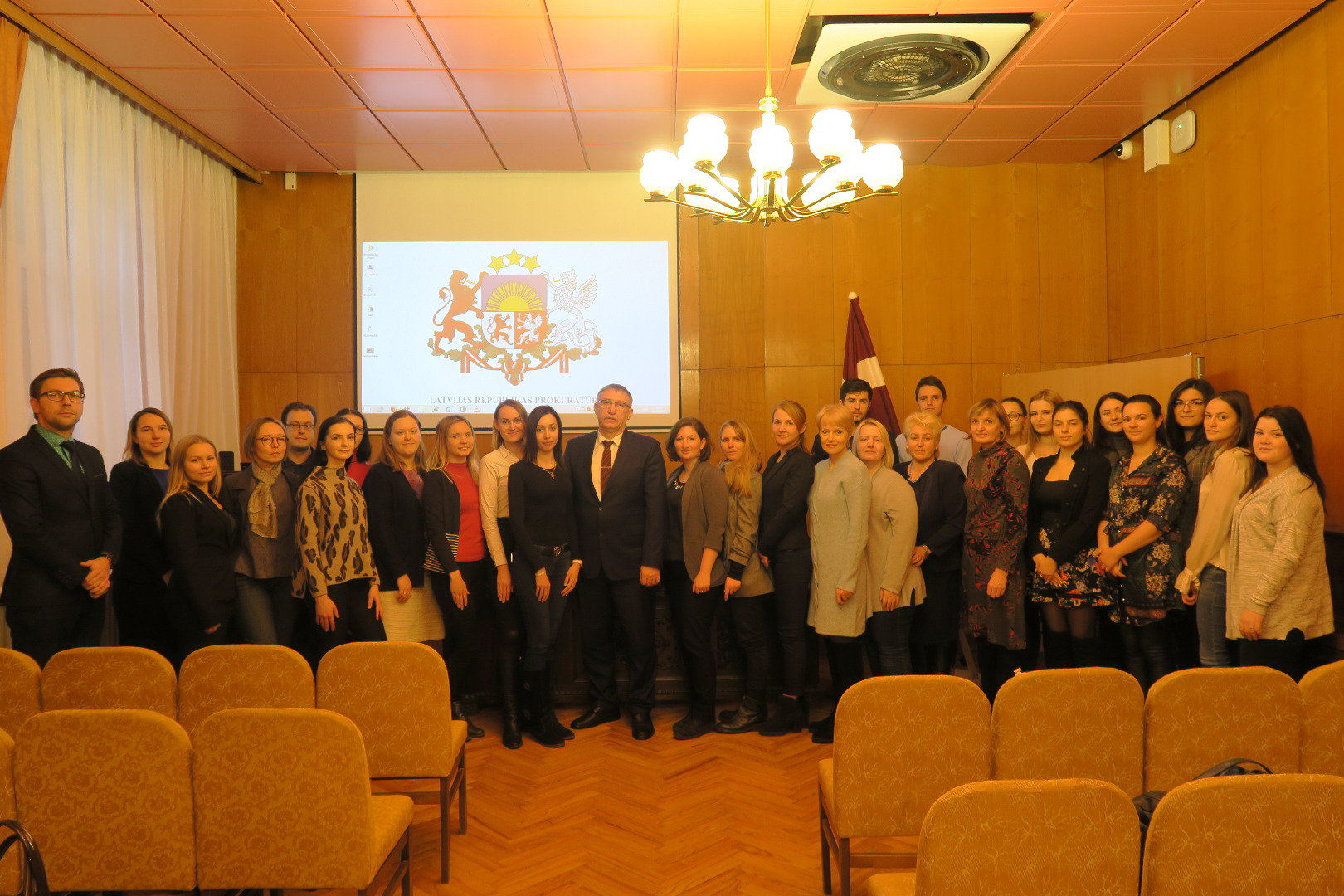 Ģenerālprokuratūru 2018.gada 12.decembrī apmeklē Rīgas Stradiņa Universitātes juridiskās fakultātes un Juridiskās koledžas studenti