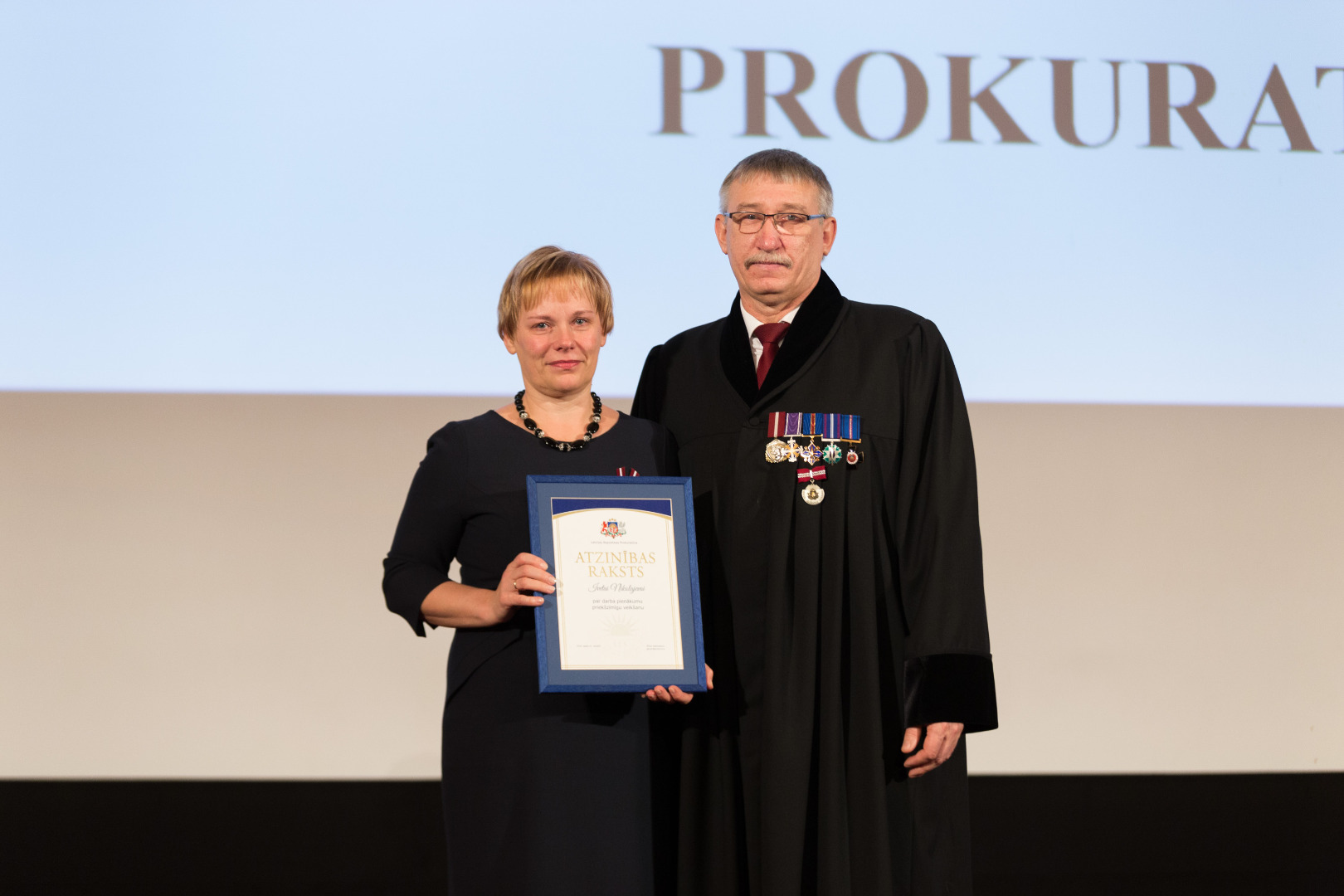 Svinīgs pasākums par godu Latvijas Republikas Proklamēšanas 98.gadadienai un Latvijas Republikas Prokuratūras prokurora amata zīmju izsniegšana 2016.gada 17.novembrī - 