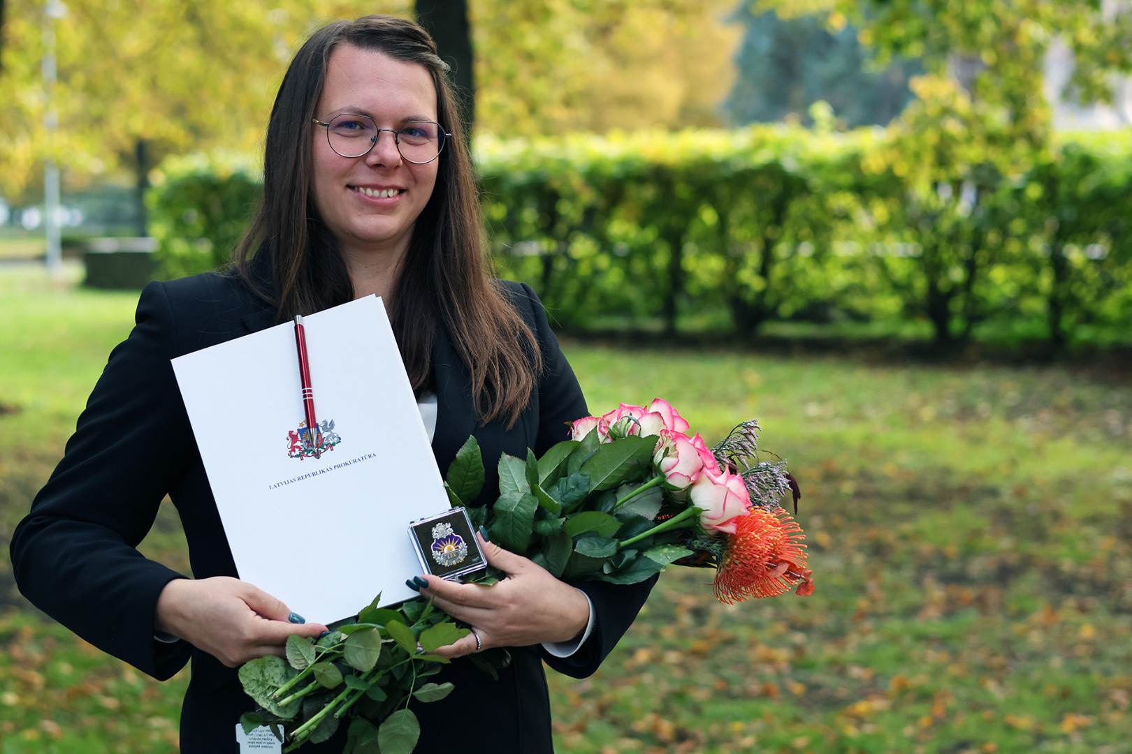 Ģenerālprokurors pieņem Santas Pēces prokurora zvērestu