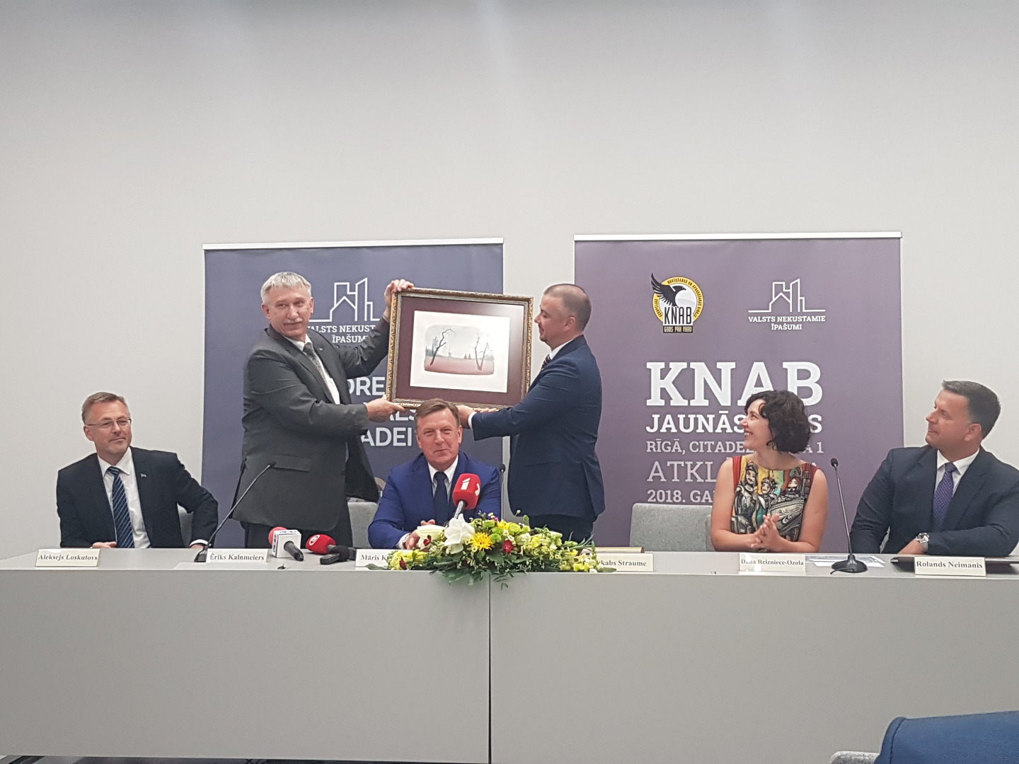 Ģenerālprokurors Ē.Kalnmeiers piedalās KNAB jaunās ēkas atklāšanas pasākumā 2018.gada 22.maijā - 
