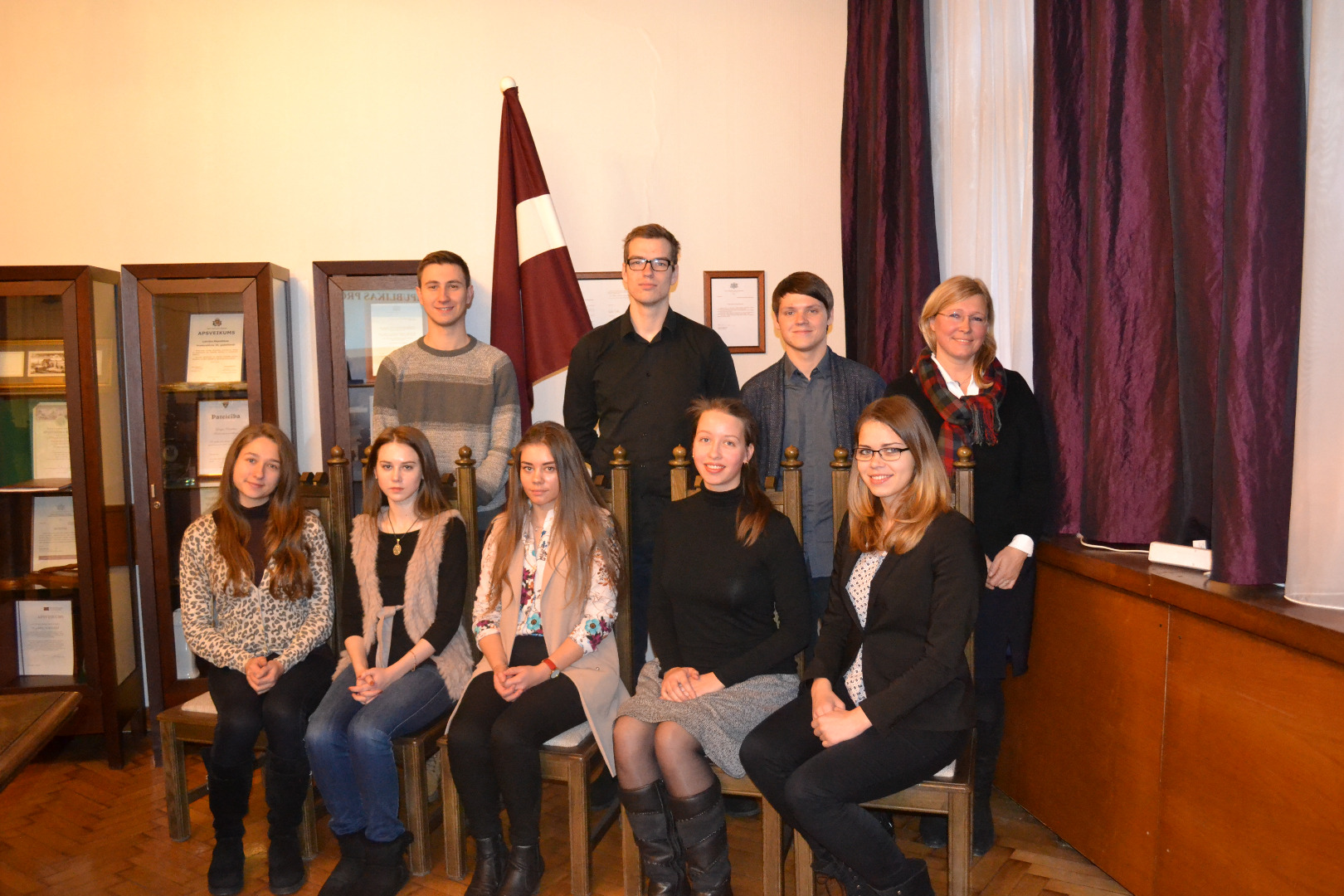 Latvijas Universitātes Juridiskās fakultātes studentu apmeklējums 2016.gada 6.decembrī - 