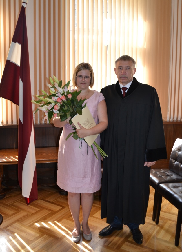 Ģenerālprokurors pieņem jaunās prokurores A.Tulinskas zvērestu 2014.gada 10.jūlijā - 