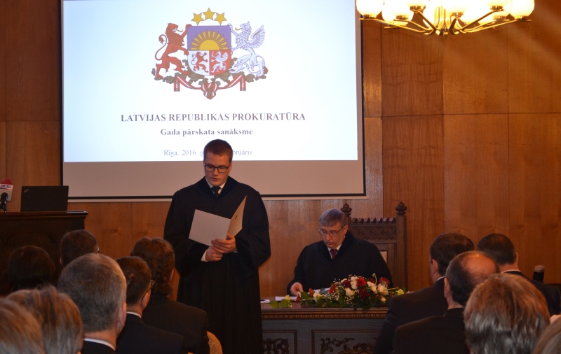 Latvijas Republikas Prokuratūras gada pārskata sanāksme 2016.gada 17.februārī