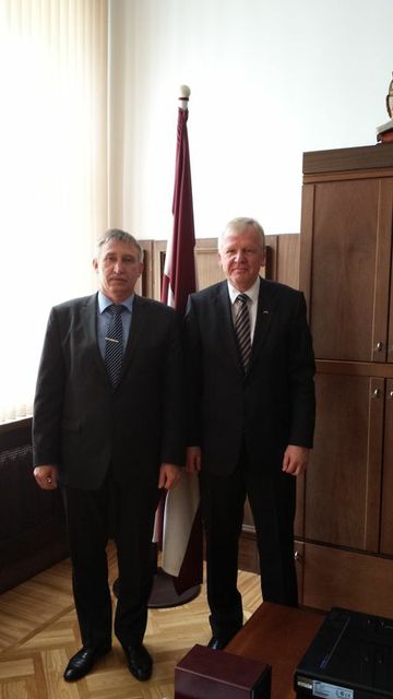 Ģenerālprokurora Ē.Kalnmeiera tikšanās ar Igaunijas vēstnieku Latvijā Mati Vaarmann 2013.gada 1.oktobrī