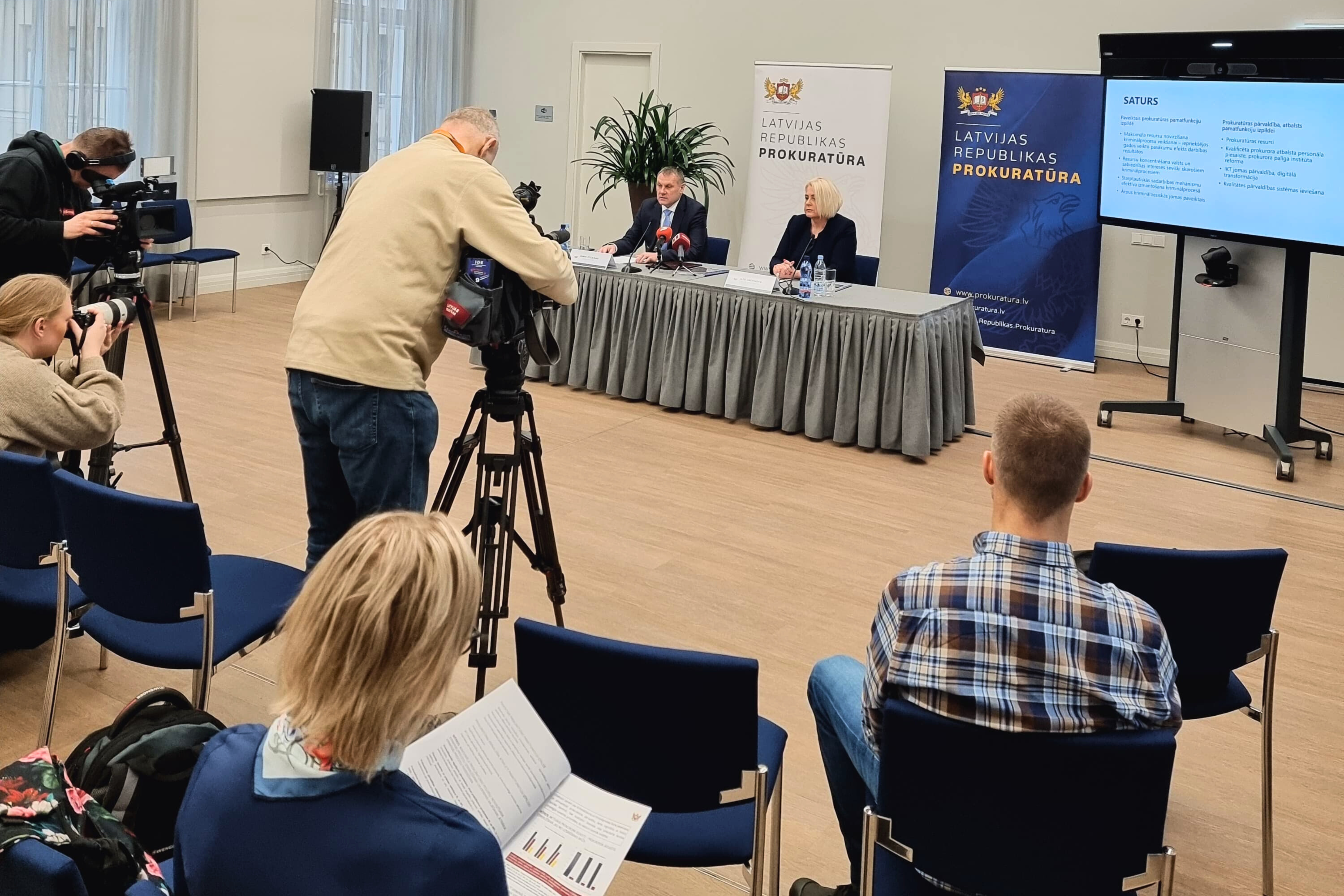Preses konferencē iepazīstina ar 2024. gada prokuratūras darbības rezultātiem un prokuratūras institucionālajā attīstībā un pilnveidē paveikto