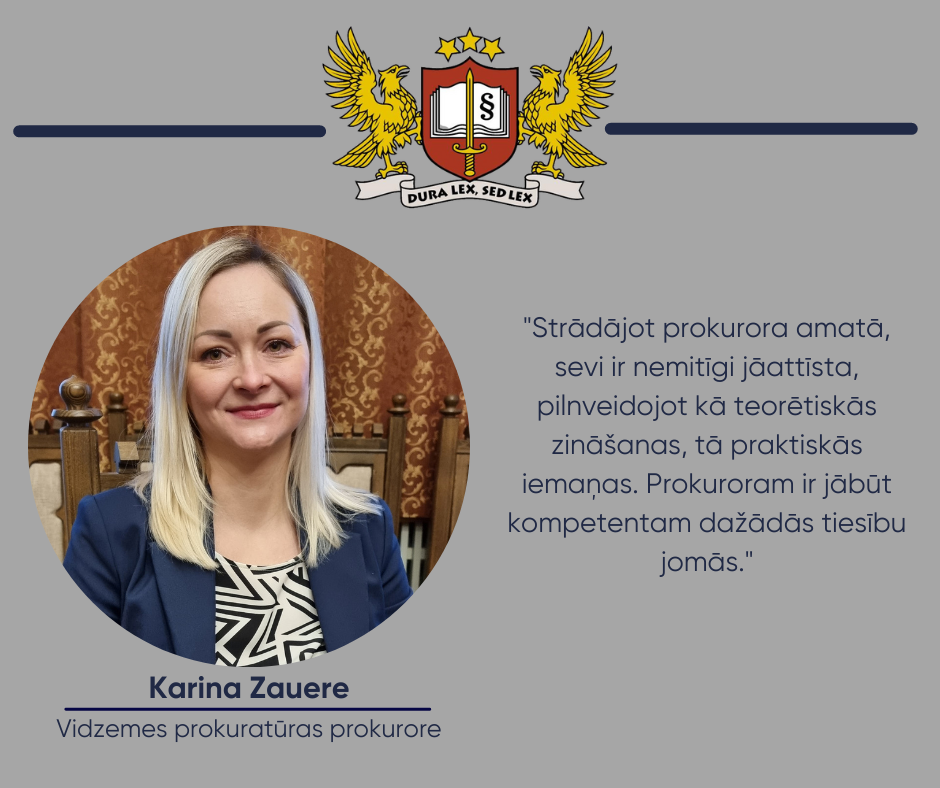 Prokurora portrets – Vidzemes prokuratūras prokurore Karina Zauere