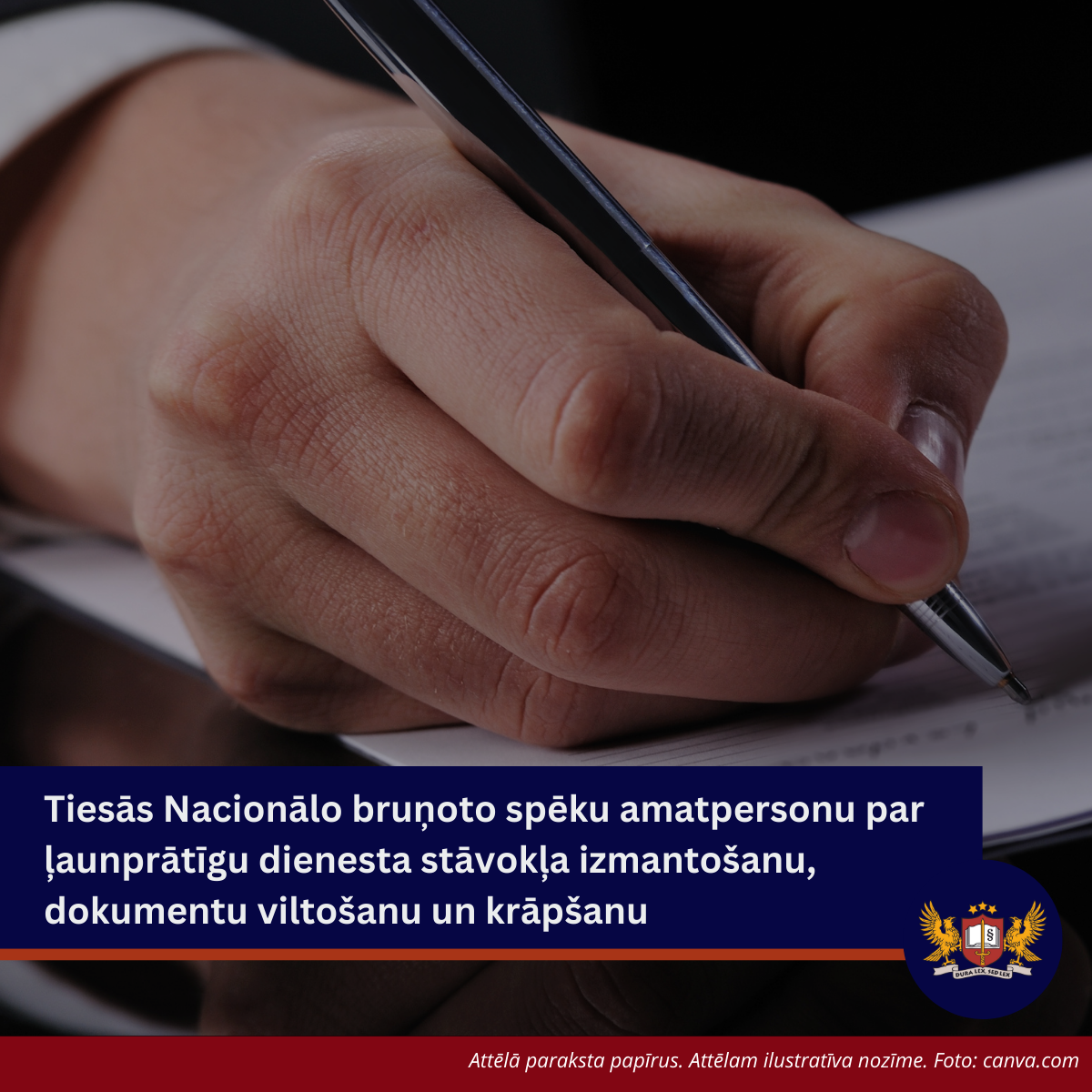 Tiesās Nacionālo bruņoto spēku amatpersonu par ļaunprātīgu dienesta stāvokļa izmantošanu, dokumentu viltošanu un krāpšanu