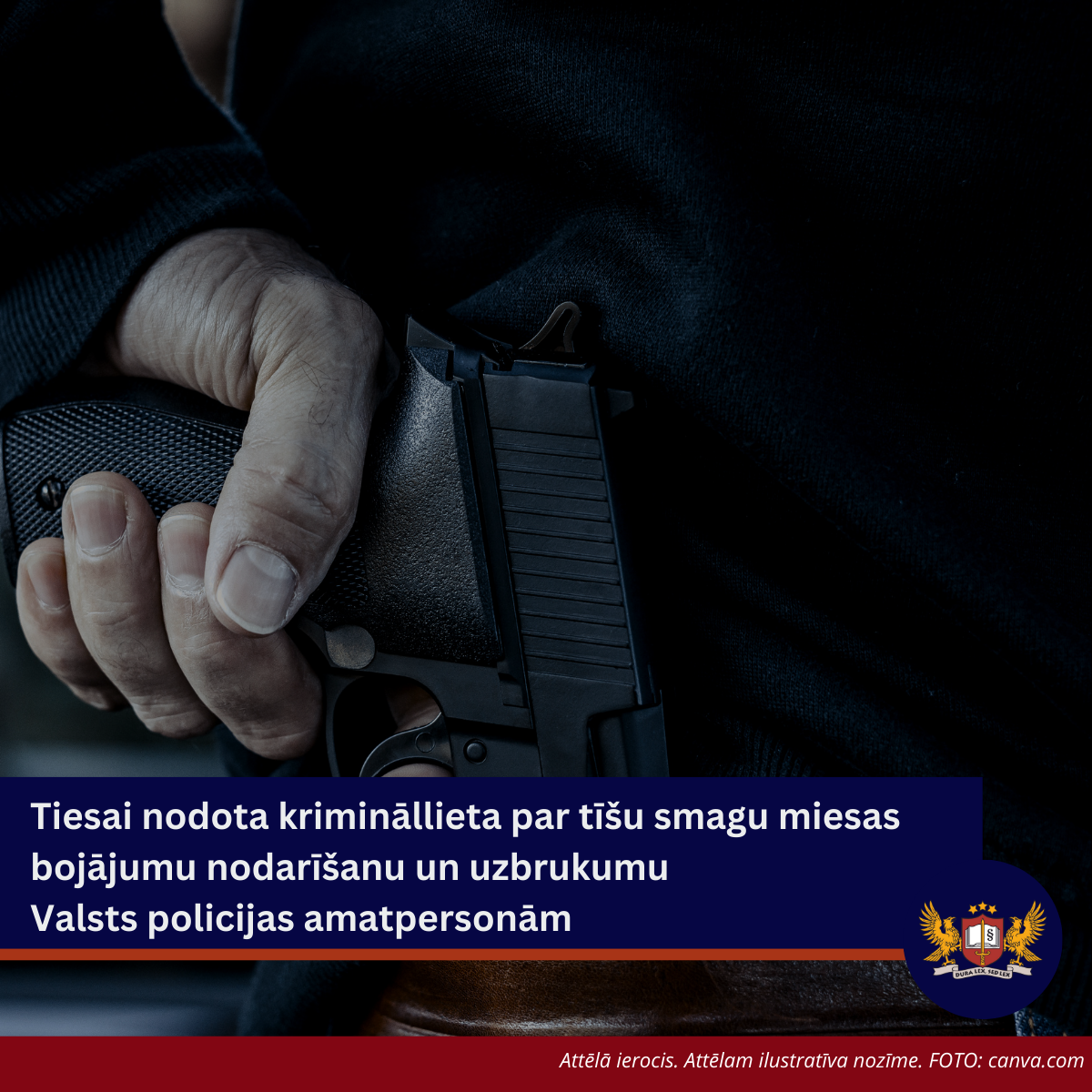 Tiesai nodota krimināllieta par tīšu smagu miesas bojājumu nodarīšanu un uzbrukumu Valsts policijas amatpersonām