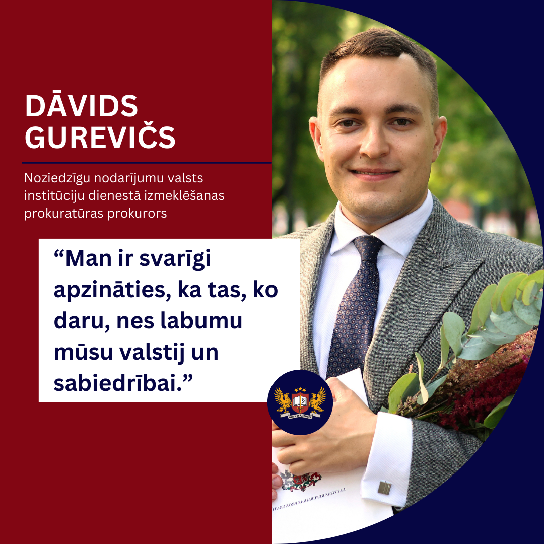Prokurora portrets - Dāvids Gurevičs, Noziedzīgu nodarījumu valsts institūciju dienestā izmeklēšanas prokuratūras prokurors