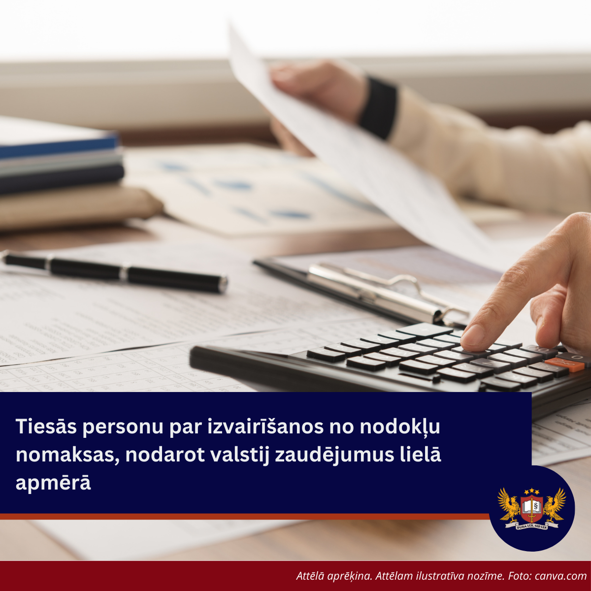 Tiesās personu par izvairīšanos no nodokļu nomaksas, nodarot valstij zaudējumus lielā apmērā